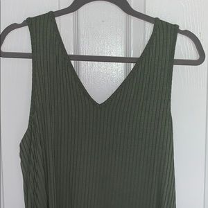 Olive Green Mudd v-neck tank top